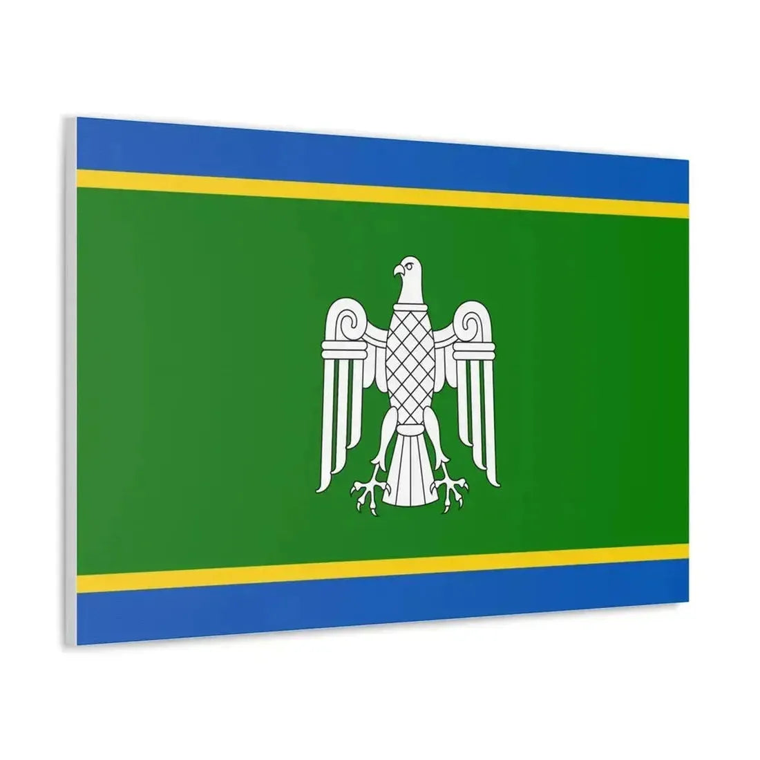 Flag of Chernivtsi Oblast Ukraine - Canvas Wall Art - The Sticker Space
