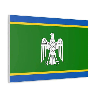 Flag of Chernivtsi Oblast Ukraine - Canvas Wall Art - The Sticker Space