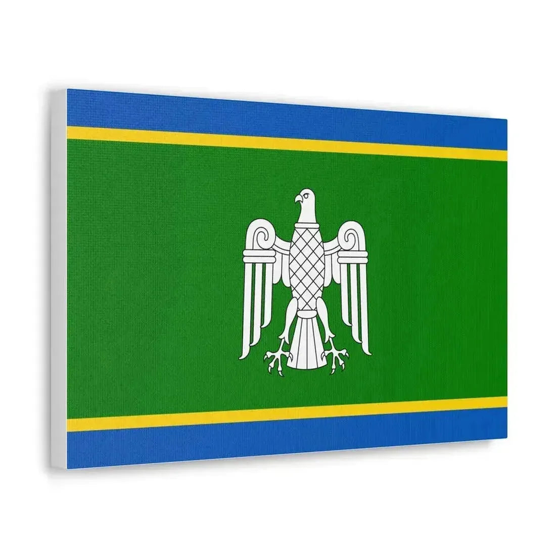 Flag of Chernivtsi Oblast Ukraine - Canvas Wall Art - The Sticker Space