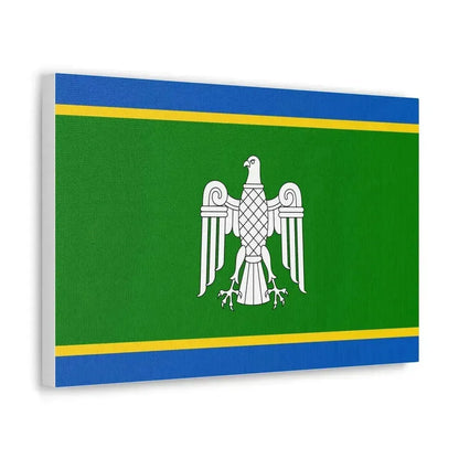 Flag of Chernivtsi Oblast Ukraine - Canvas Wall Art - The Sticker Space