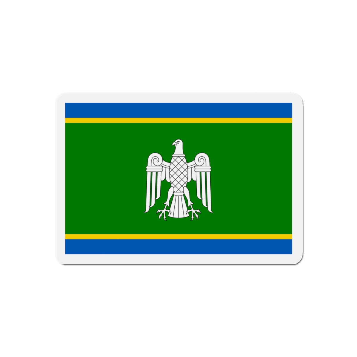 Flag of Chernivtsi Oblast Ukraine - Die-Cut Magnet-5" x 5"-The Sticker Space