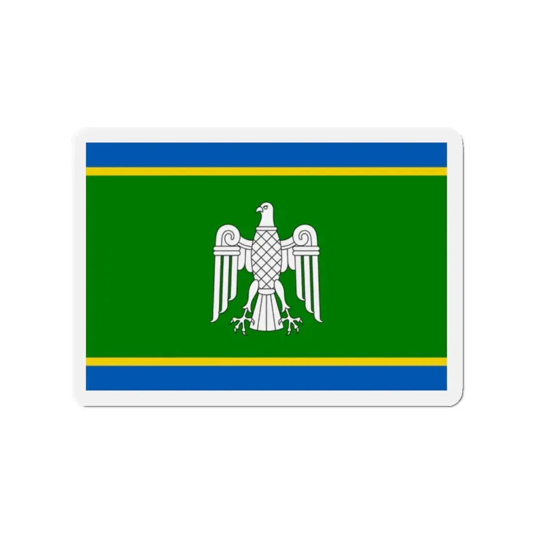 Flag of Chernivtsi Oblast Ukraine - Refrigerator Magnet 2 Inch - The Sticker Space