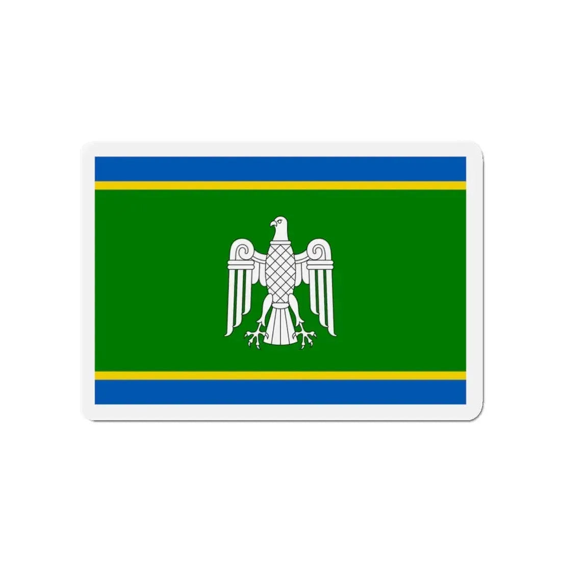 Flag of Chernivtsi Oblast Ukraine - Refrigerator Magnet 3 Inch - The Sticker Space