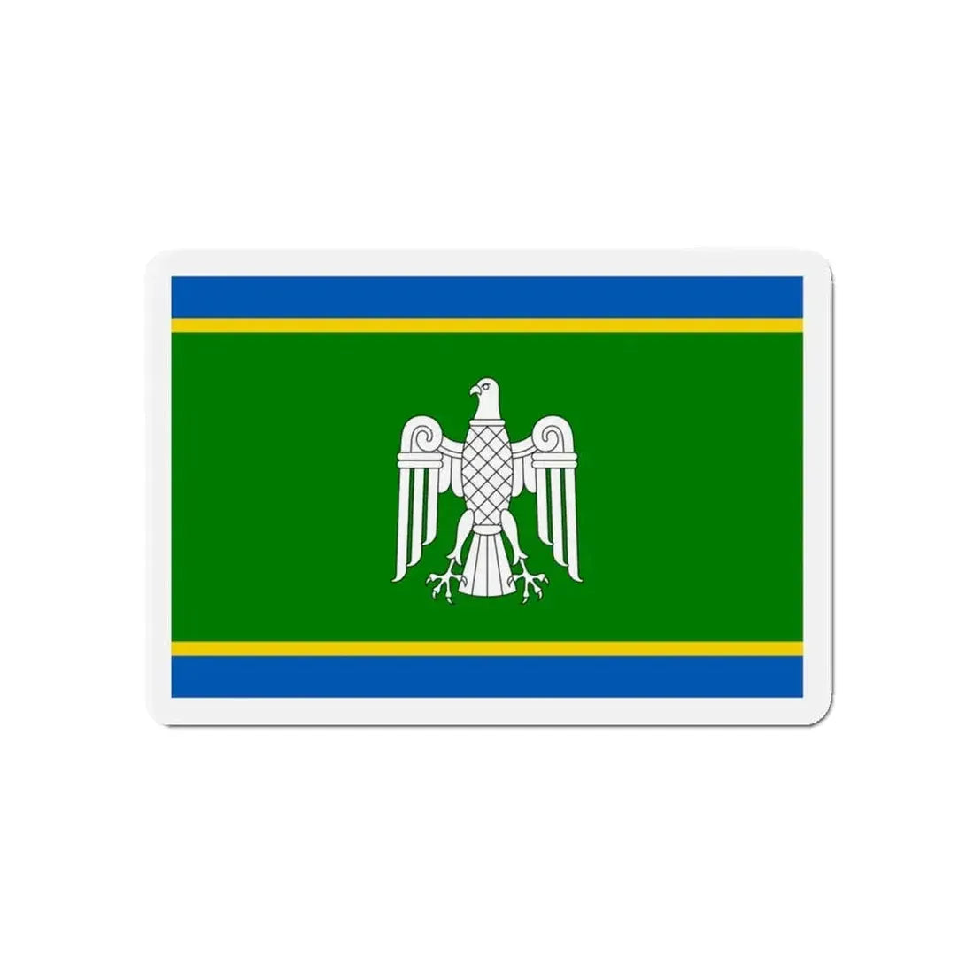 Flag of Chernivtsi Oblast Ukraine - Refrigerator Magnet 4 Inch - The Sticker Space