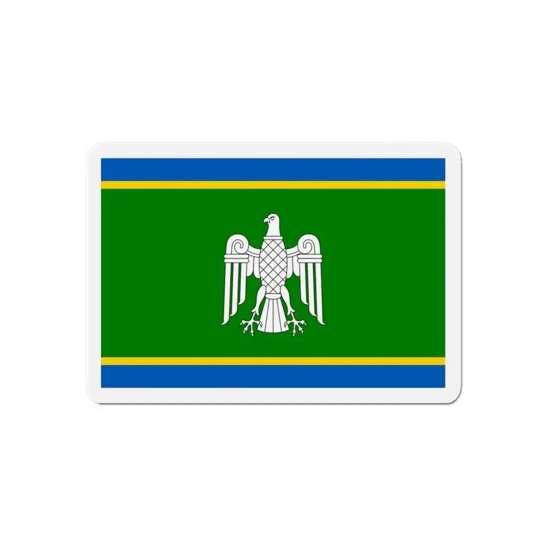 Flag of Chernivtsi Oblast Ukraine - Refrigerator Magnet 6 Inch - The Sticker Space