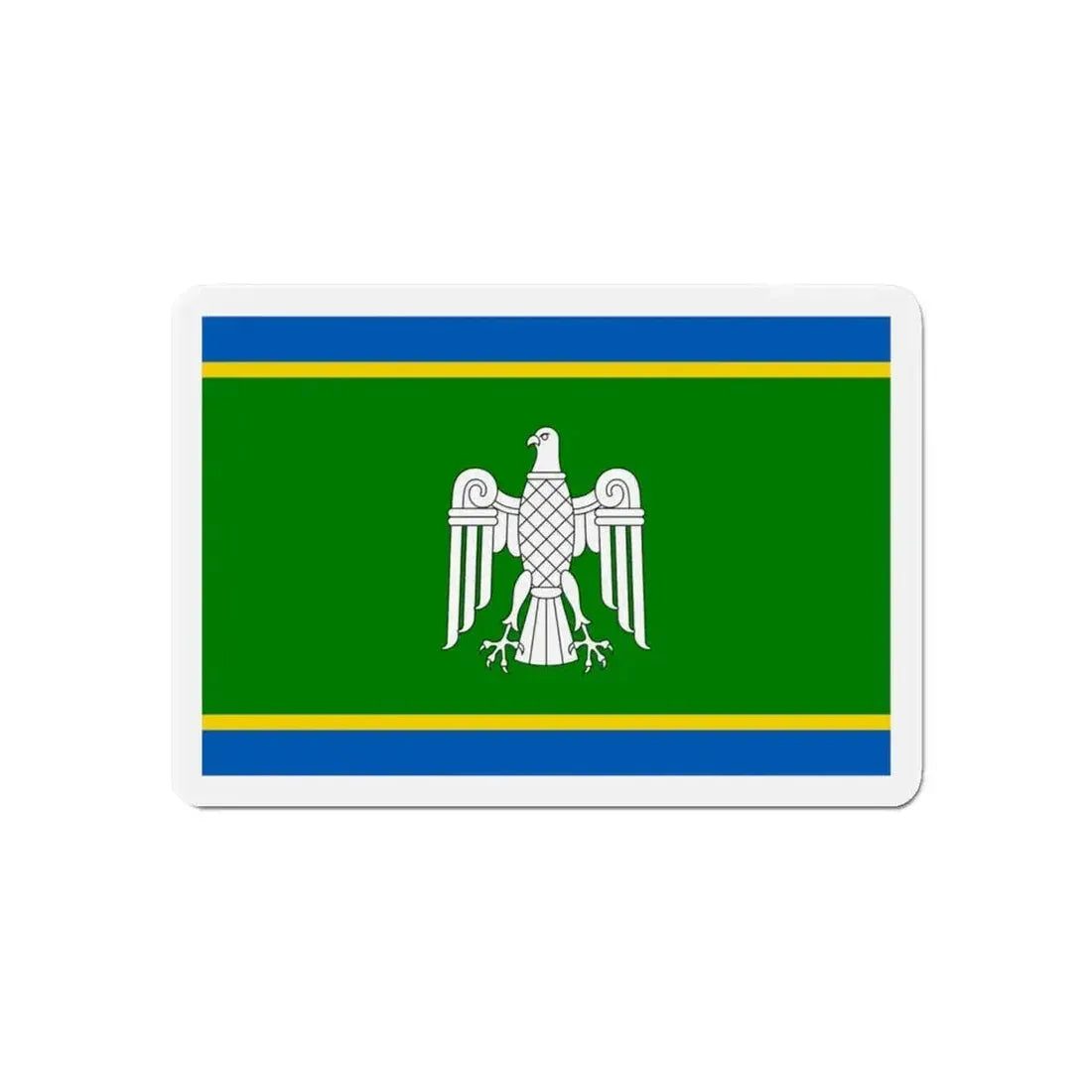 Flag of Chernivtsi Oblast Ukraine - Refrigerator Magnet - The Sticker Space