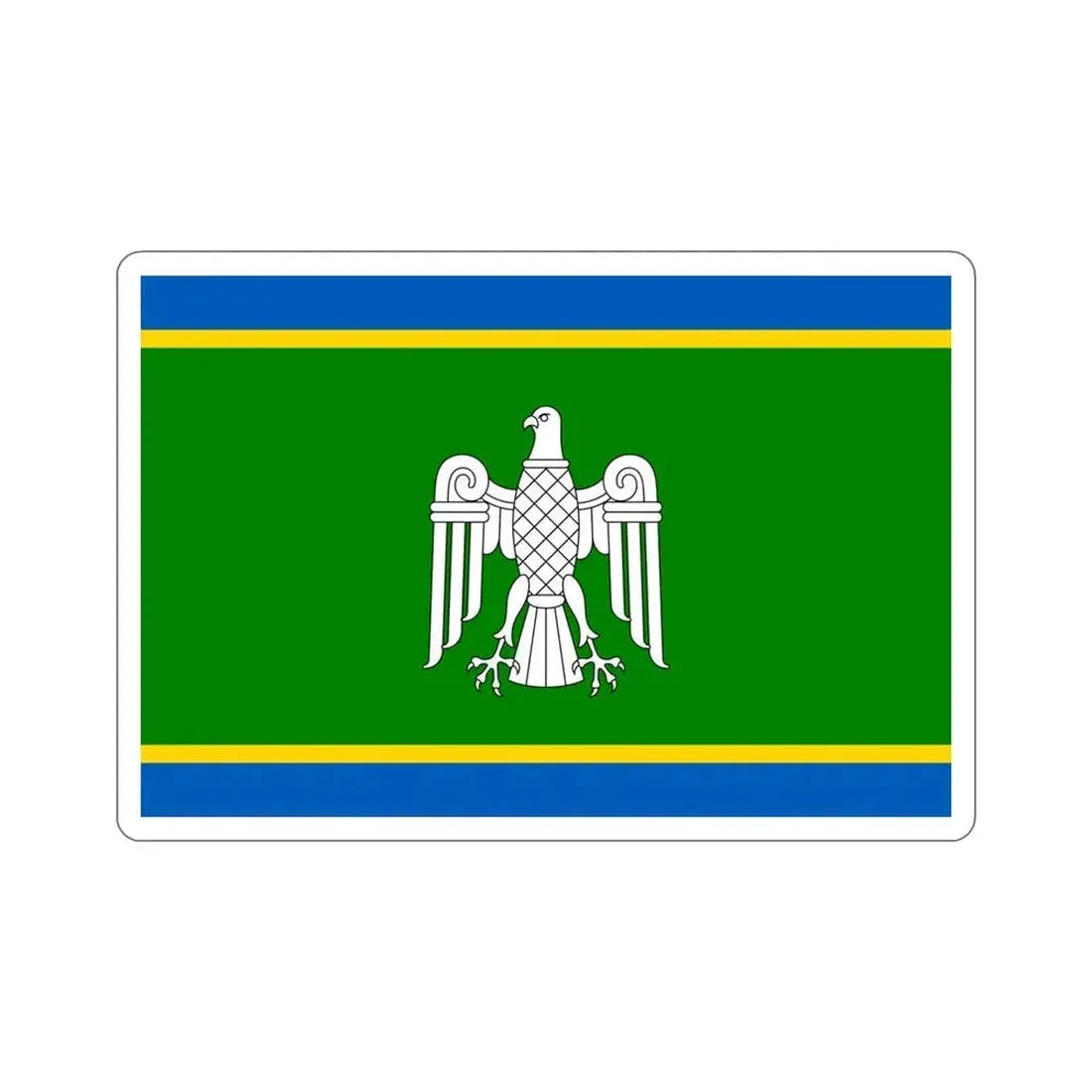 Flag of Chernivtsi Oblast Ukraine STICKER Vinyl Die-Cut Decal 4 Inch - The Sticker Space