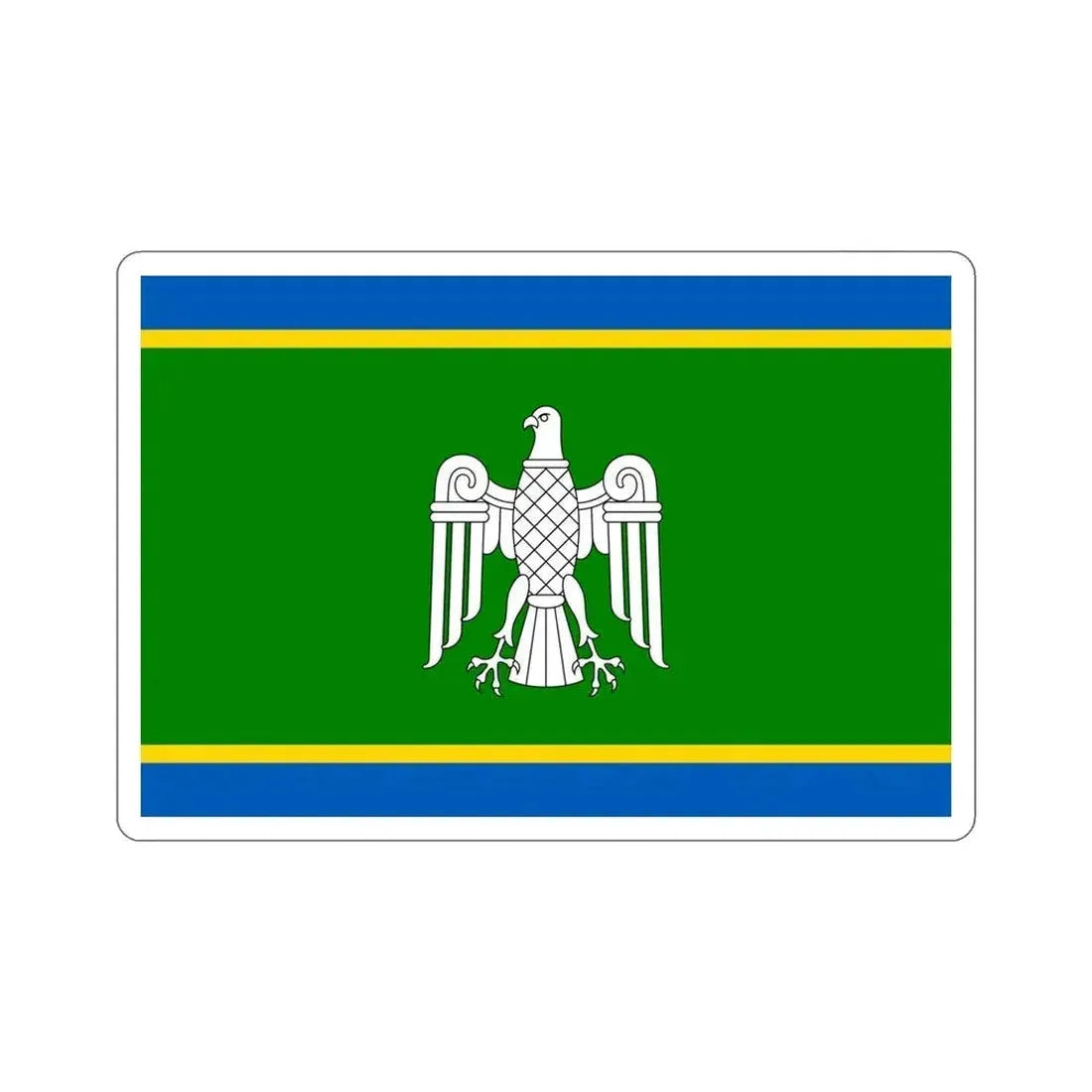 Flag of Chernivtsi Oblast Ukraine STICKER Vinyl Die-Cut Decal 5 Inch - The Sticker Space