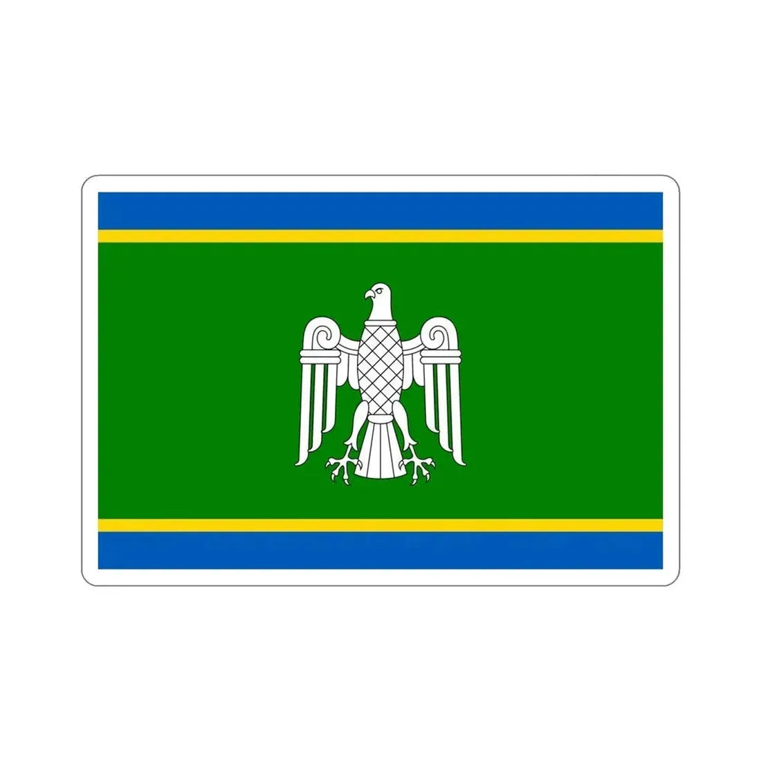 Flag of Chernivtsi Oblast Ukraine STICKER Vinyl Die-Cut Decal 5 Inch - The Sticker Space