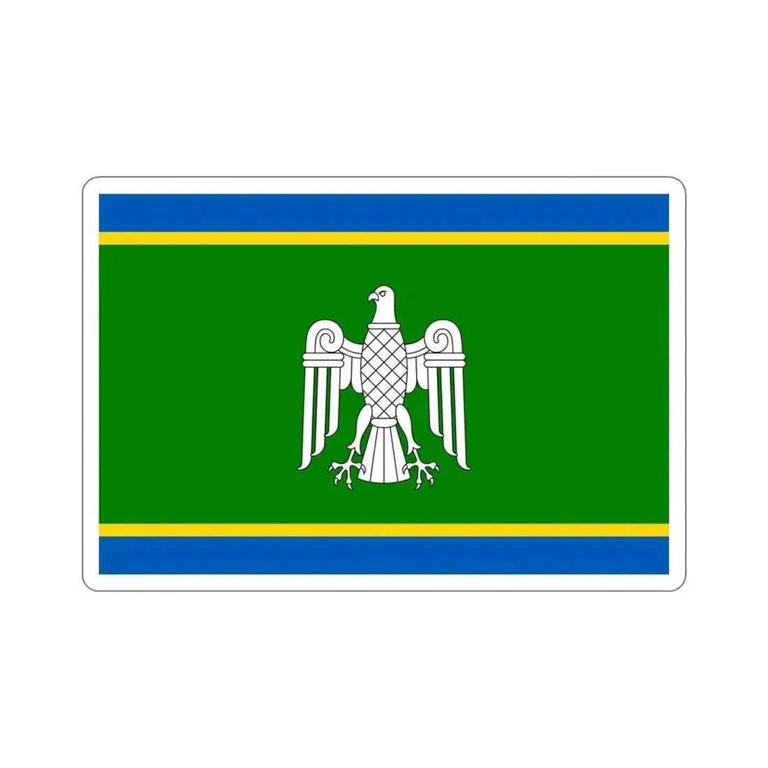 Flag of Chernivtsi Oblast Ukraine STICKER Vinyl Die-Cut Decal 6 Inch - The Sticker Space