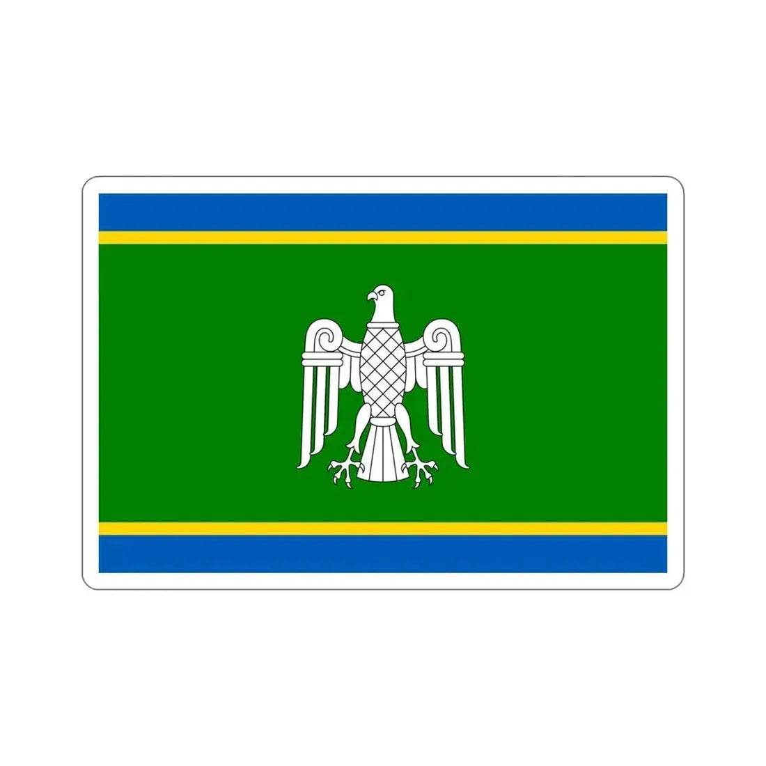 Flag of Chernivtsi Oblast Ukraine STICKER Vinyl Die-Cut Decal 6 Inch - The Sticker Space