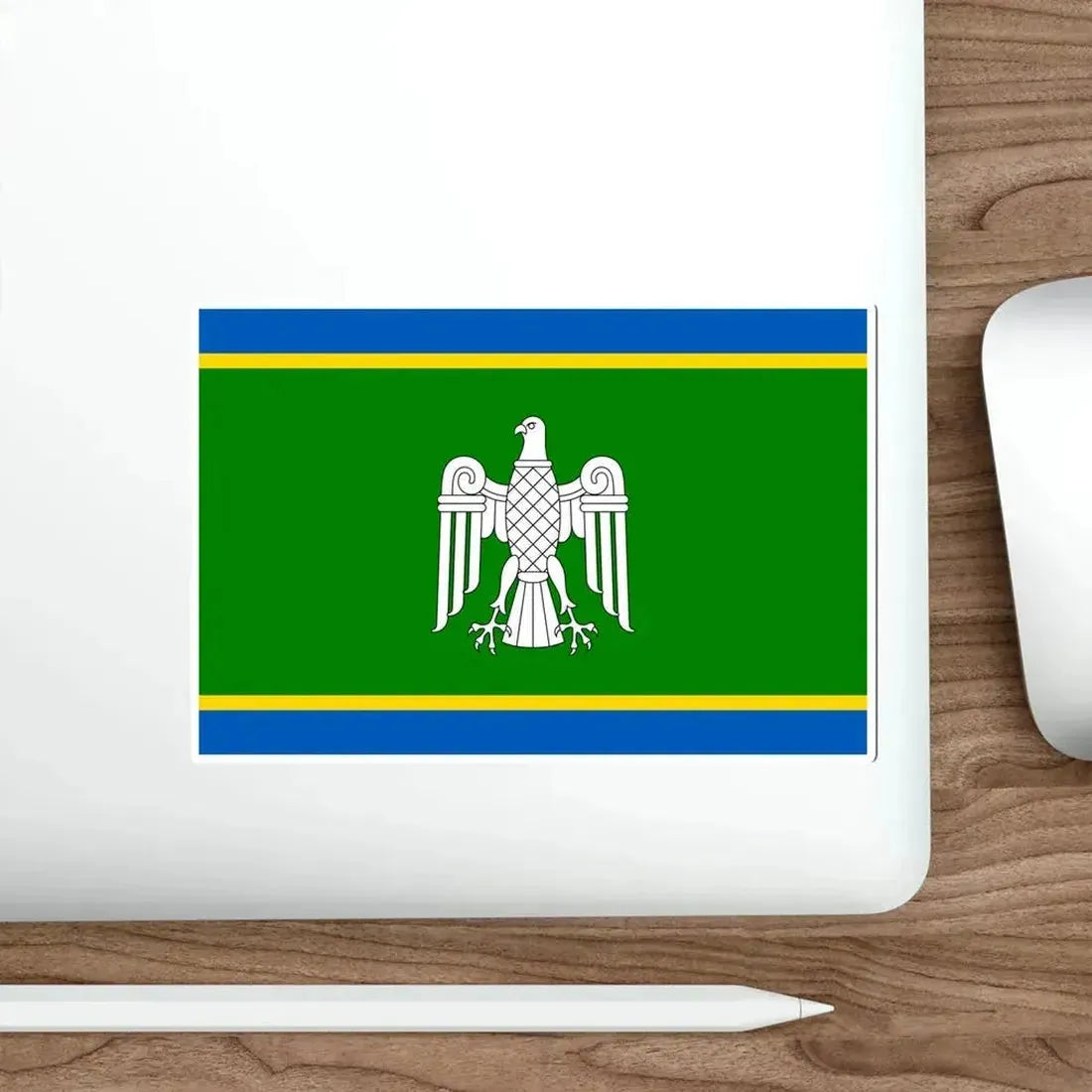 Flag of Chernivtsi Oblast Ukraine STICKER Vinyl Die-Cut Decal - The Sticker Space