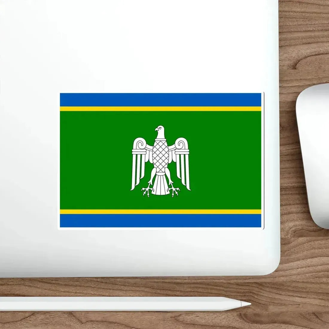 Flag of Chernivtsi Oblast Ukraine STICKER Vinyl Die-Cut Decal - The Sticker Space