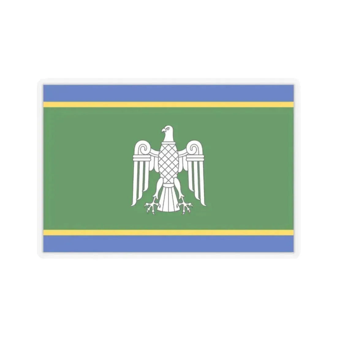 Flag of Chernivtsi Oblast Ukraine - STICKER Vinyl Kiss-Cut Decal 2 Inch Transparent - The Sticker Space