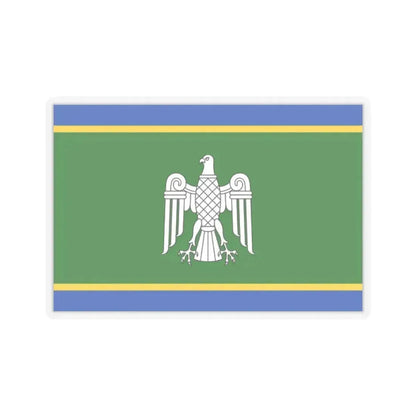 Flag of Chernivtsi Oblast Ukraine - STICKER Vinyl Kiss-Cut Decal 2 Inch Transparent - The Sticker Space