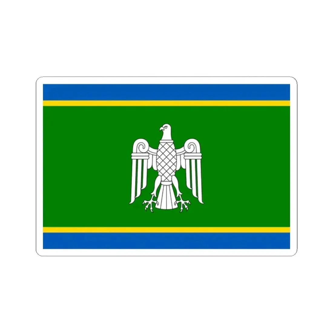 Flag of Chernivtsi Oblast Ukraine - STICKER Vinyl Kiss-Cut Decal 2 Inch White - The Sticker Space