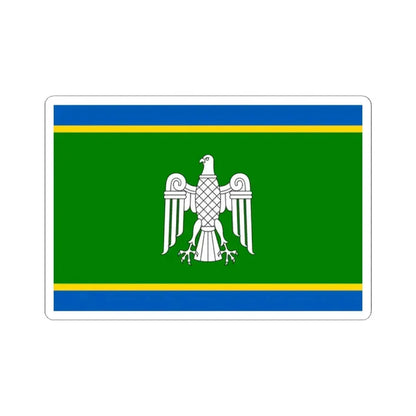 Flag of Chernivtsi Oblast Ukraine - STICKER Vinyl Kiss-Cut Decal 2 Inch White - The Sticker Space