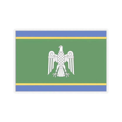 Flag of Chernivtsi Oblast Ukraine - STICKER Vinyl Kiss-Cut Decal 3 Inch Transparent - The Sticker Space