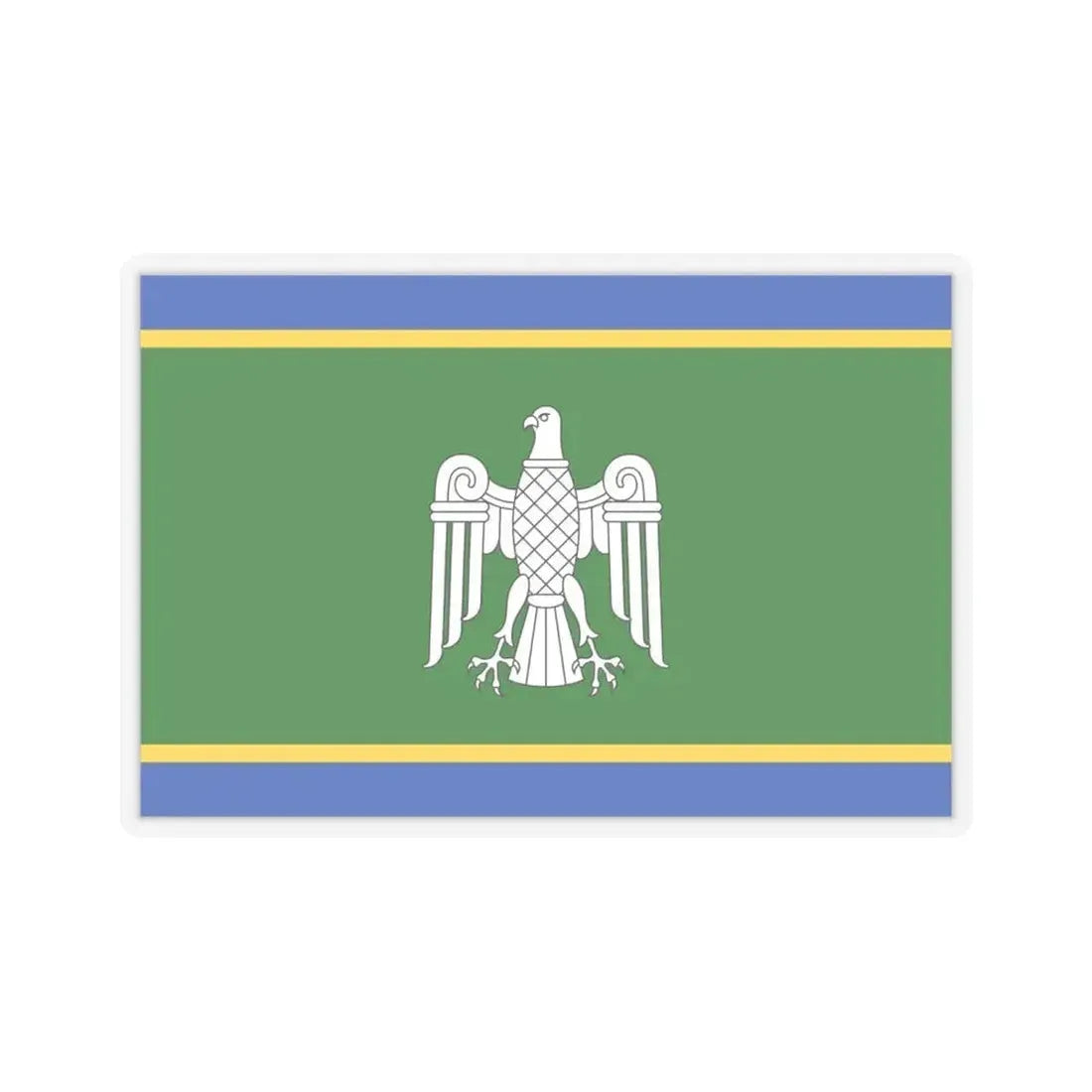 Flag of Chernivtsi Oblast Ukraine - STICKER Vinyl Kiss-Cut Decal 6 Inch Transparent - The Sticker Space