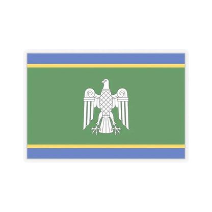 Flag of Chernivtsi Oblast Ukraine - STICKER Vinyl Kiss-Cut Decal 6 Inch Transparent - The Sticker Space