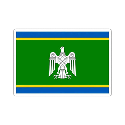 Flag of Chernivtsi Oblast Ukraine - STICKER Vinyl Kiss-Cut Decal 6 Inch White - The Sticker Space