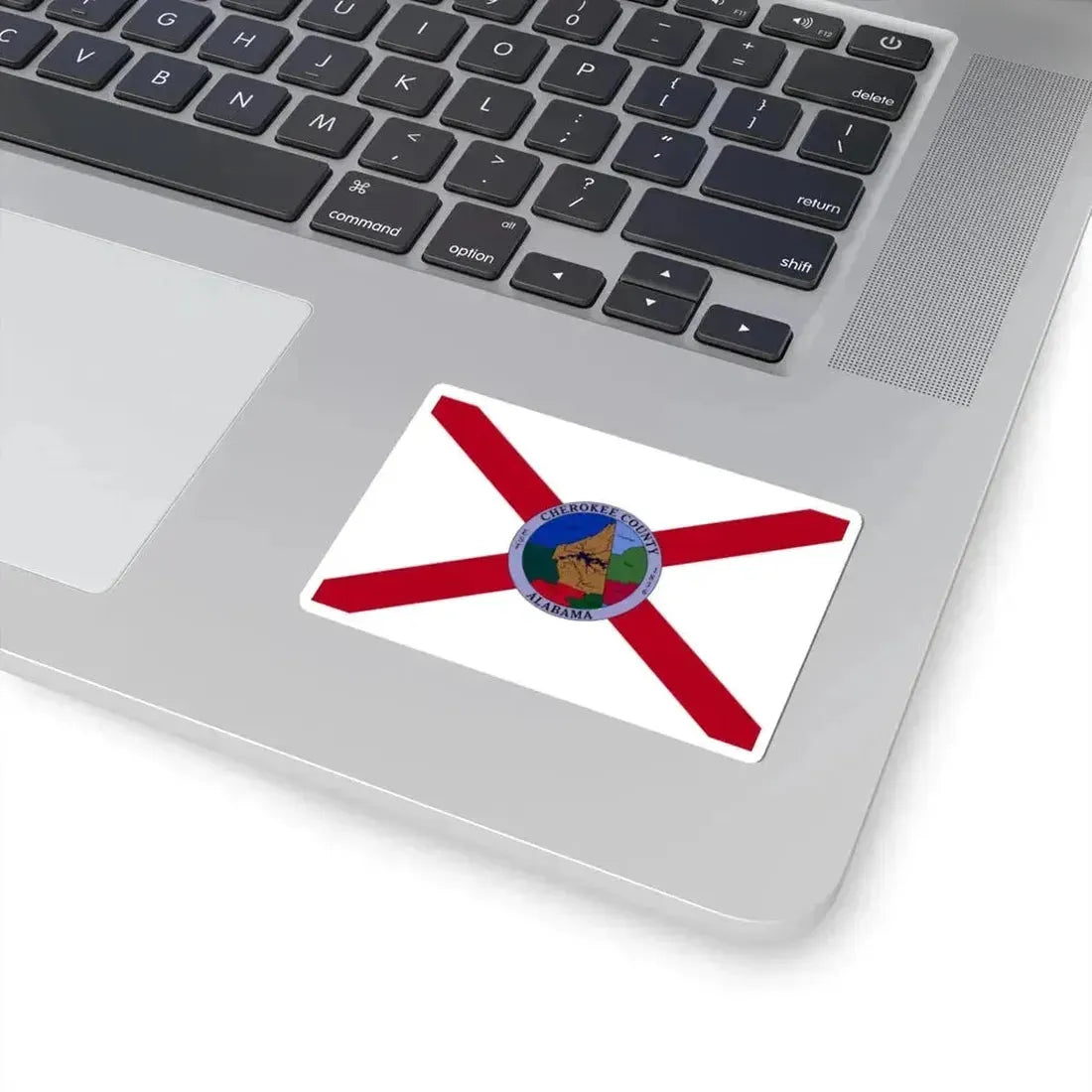Flag of Cherokee County Alabama (United States) STICKER Vinyl Kiss-Cut Decal - The Sticker Space