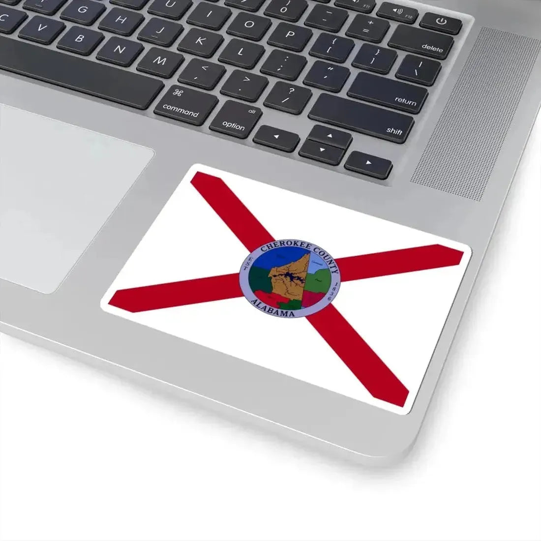 Flag of Cherokee County Alabama (United States) STICKER Vinyl Kiss-Cut Decal - The Sticker Space