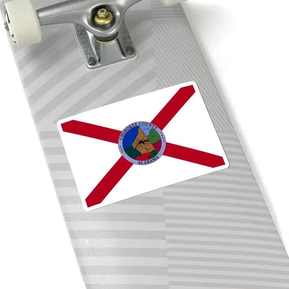 Flag of Cherokee County Alabama (United States) STICKER Vinyl Kiss-Cut Decal - The Sticker Space