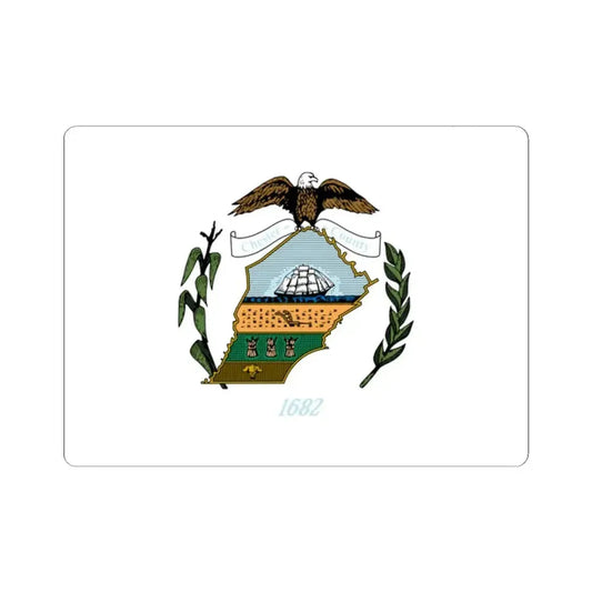 Flag of Chester County Pennsylvania Version 2 (United States) STICKER Vinyl Kiss-Cut Decal 2 Inch White - The Sticker Space