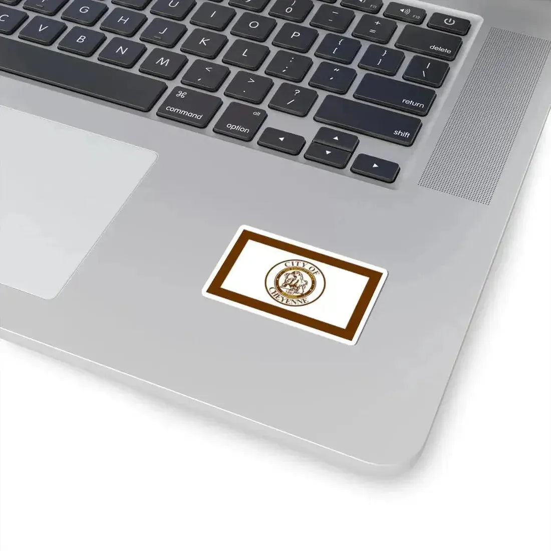 Flag of Cheyenne Wyoming (United States) STICKER Vinyl Kiss-Cut Decal - The Sticker Space