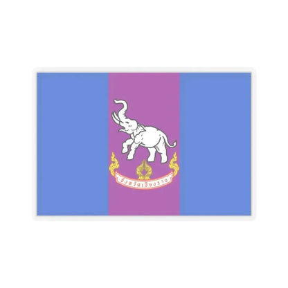 Flag of Chiang Rai Province Thailand - STICKER Vinyl Kiss-Cut Decal 3 Inch Transparent - The Sticker Space