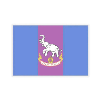 Flag of Chiang Rai Province Thailand - STICKER Vinyl Kiss-Cut Decal 6 Inch Transparent - The Sticker Space