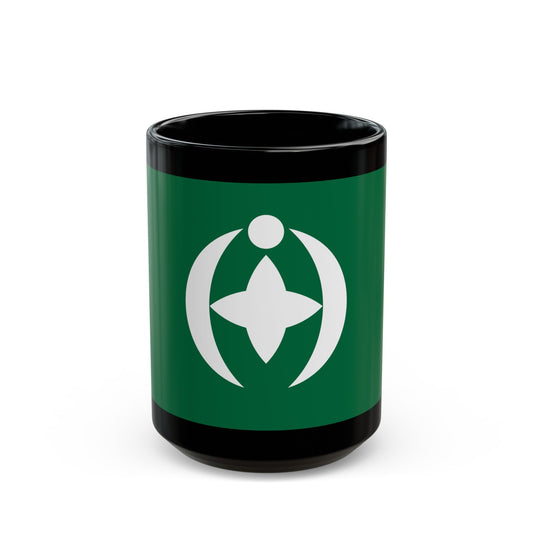 Flag of Chiba Chiba Japan - Black Coffee Mug-15oz-The Sticker Space