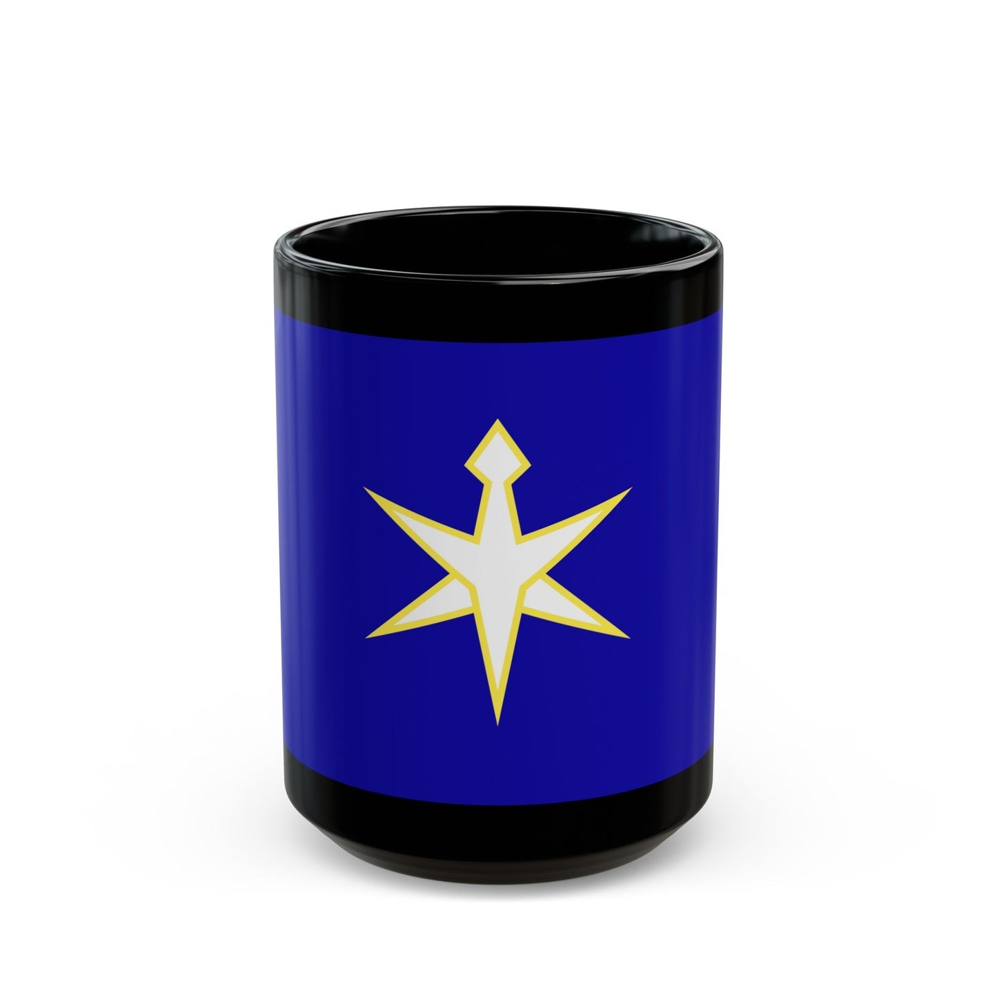 Flag of Chiba Prefecture Japan - Black Coffee Mug-15oz-The Sticker Space