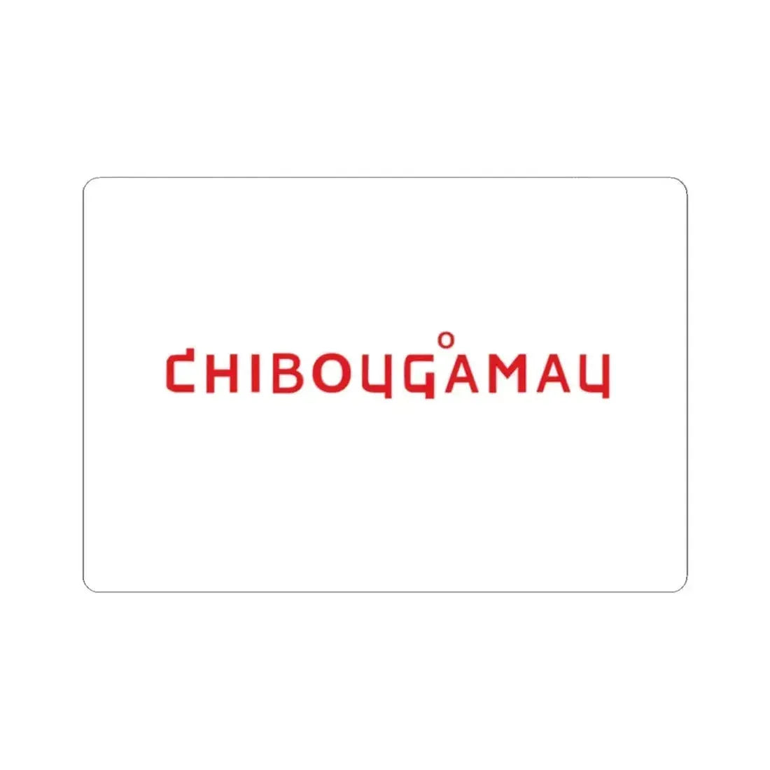 Flag of Chibougamau 2017 - 2020 (Canada) STICKER Vinyl Kiss-Cut Decal 2 Inch White - The Sticker Space