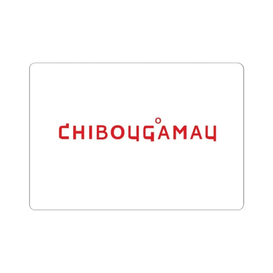 Flag of Chibougamau 2017 - 2020 (Canada) STICKER Vinyl Kiss-Cut Decal 2 Inch White - The Sticker Space