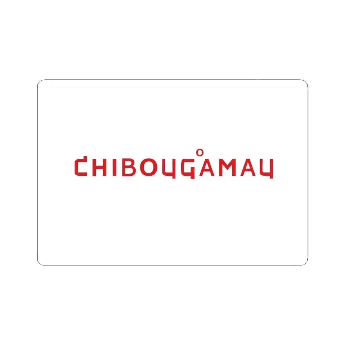 Flag of Chibougamau 2017 - 2020 (Canada) STICKER Vinyl Kiss-Cut Decal 4 Inch White - The Sticker Space