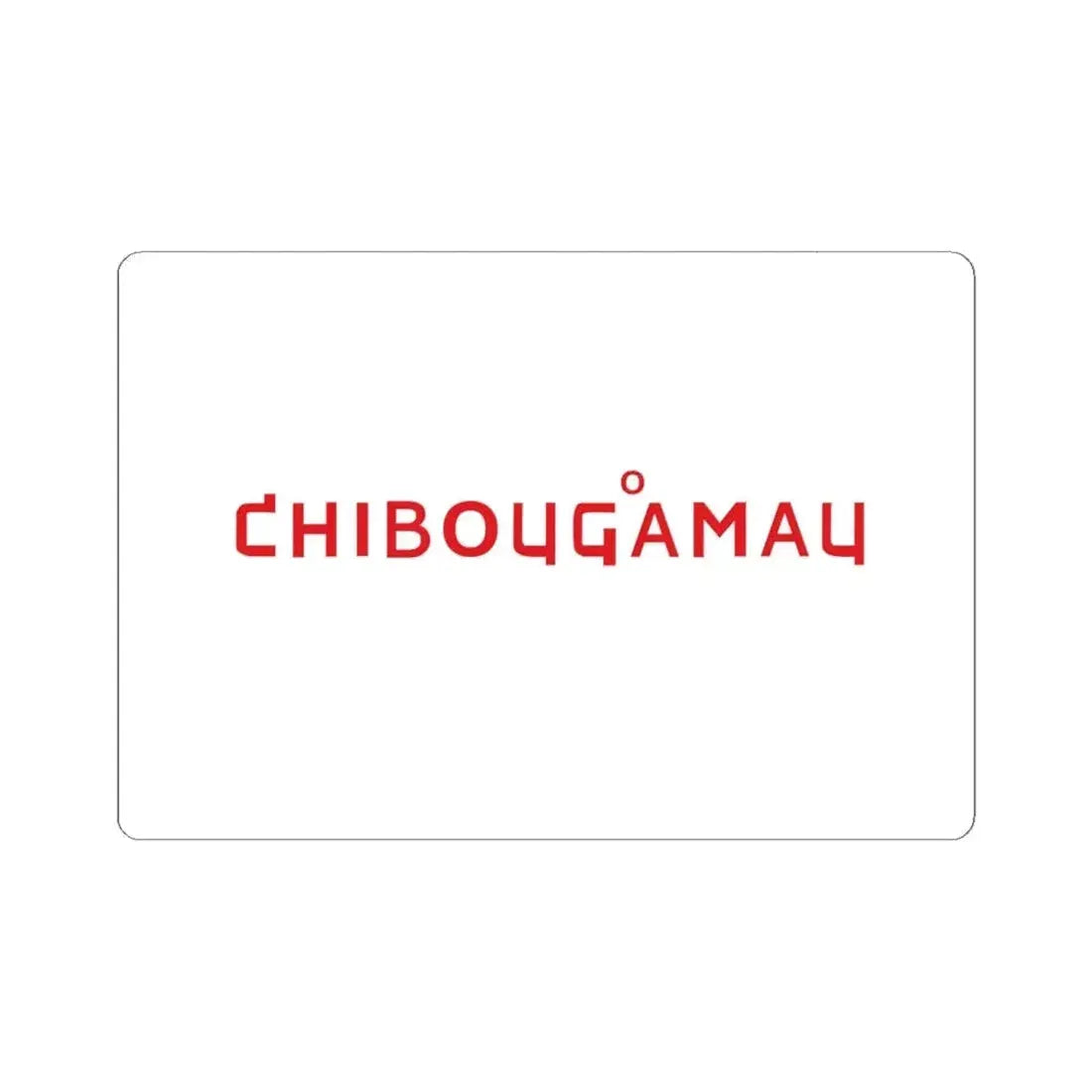 Flag of Chibougamau 2017 - 2020 (Canada) STICKER Vinyl Kiss-Cut Decal 6 Inch White - The Sticker Space