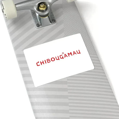 Flag of Chibougamau 2017 - 2020 (Canada) STICKER Vinyl Kiss-Cut Decal - The Sticker Space