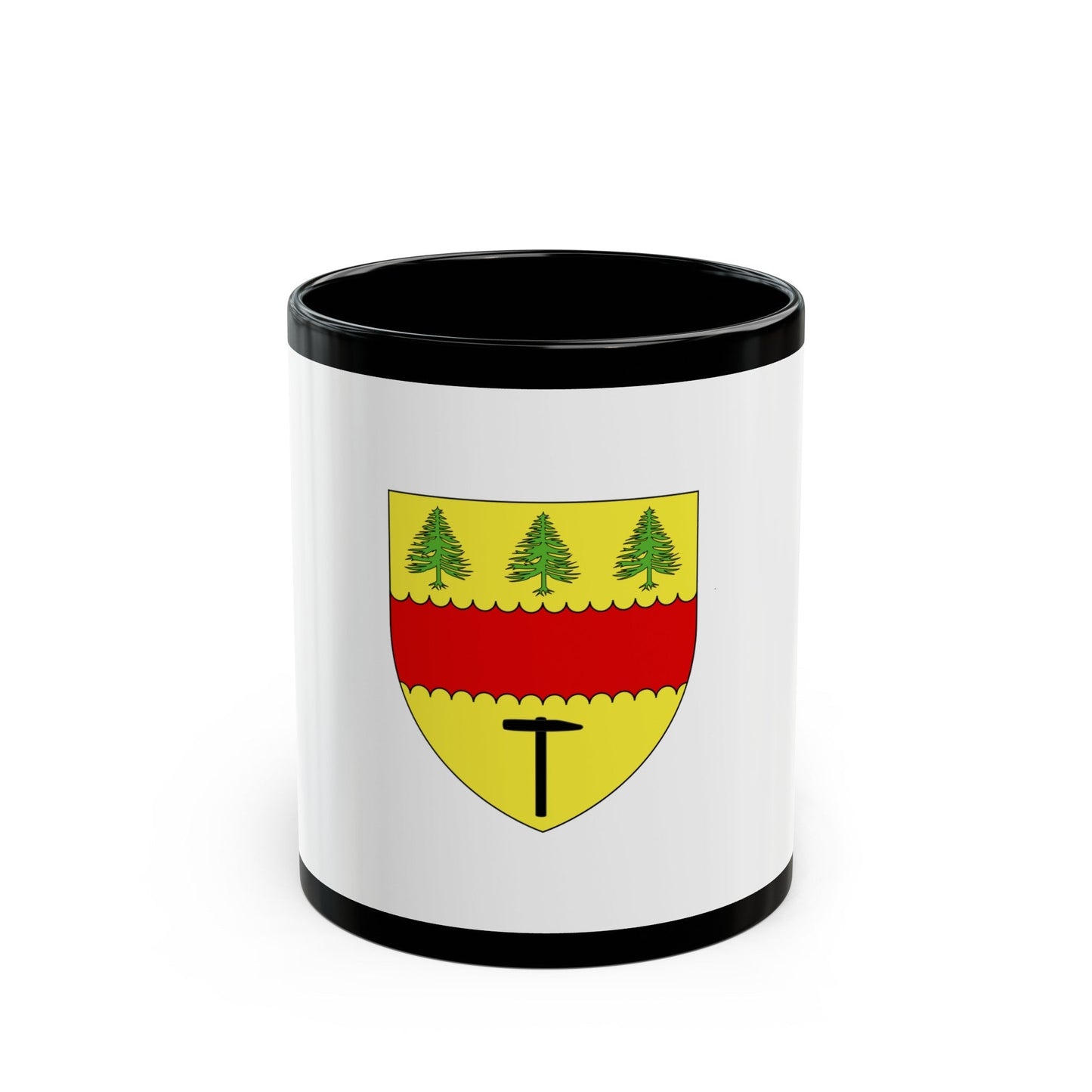 Flag of Chibougamau Canada - Black Coffee Mug-11oz-The Sticker Space