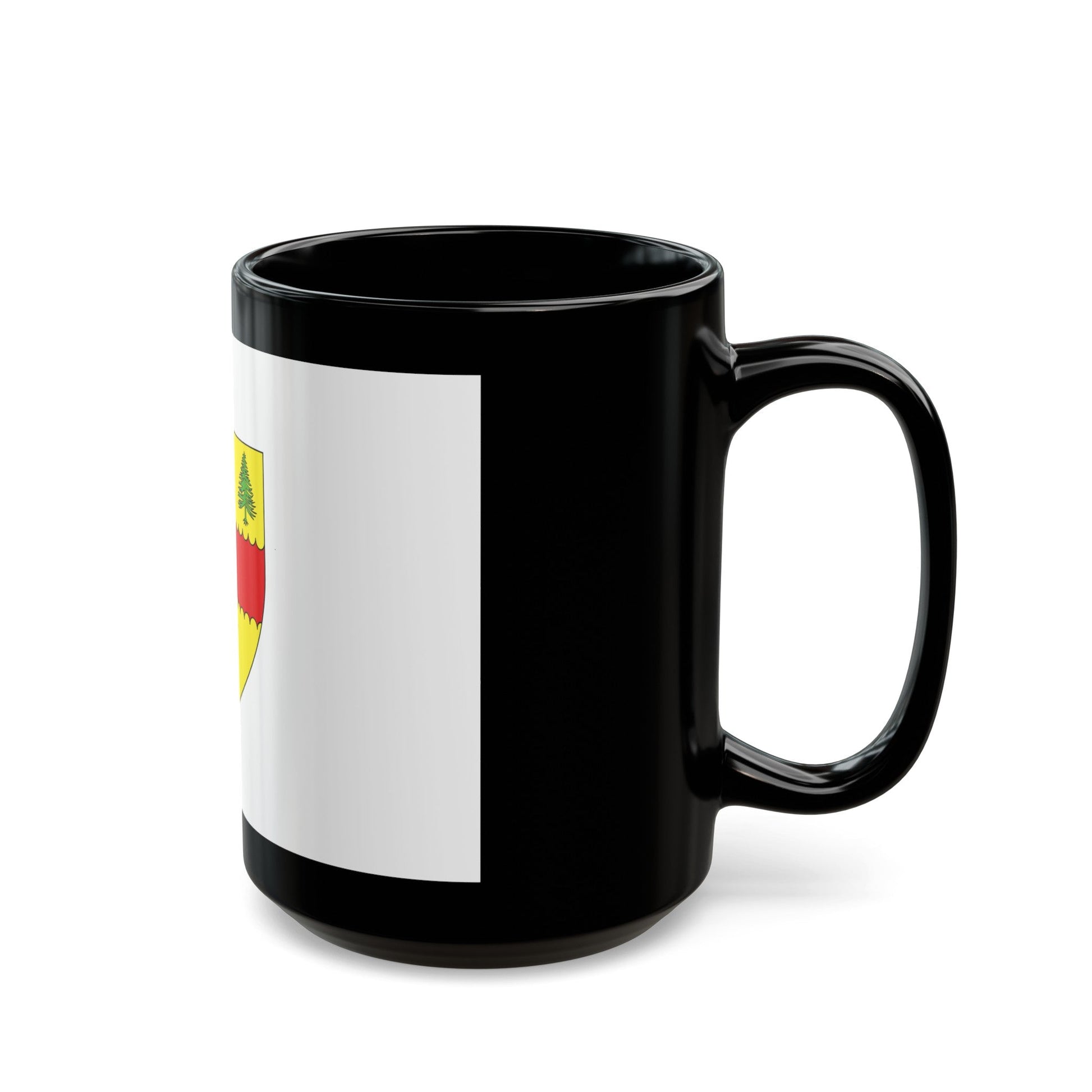 Flag of Chibougamau Canada - Black Coffee Mug-The Sticker Space