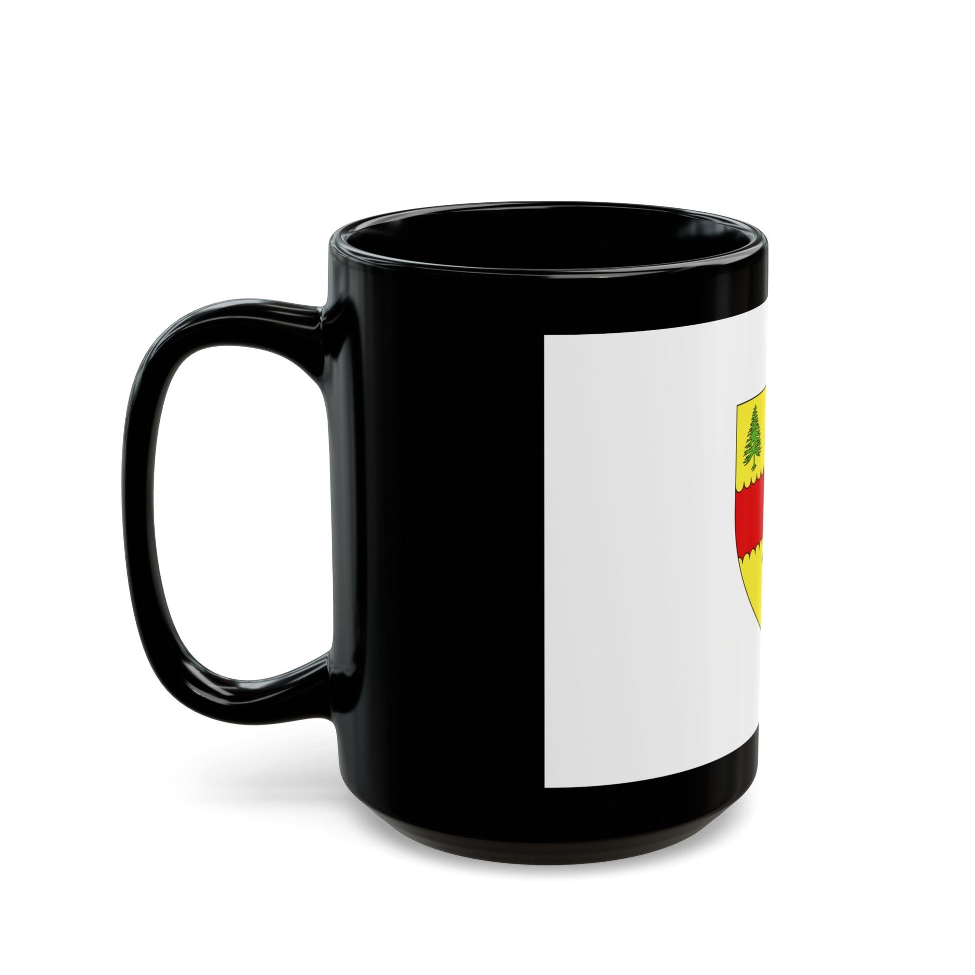 Flag of Chibougamau Canada - Black Coffee Mug-The Sticker Space