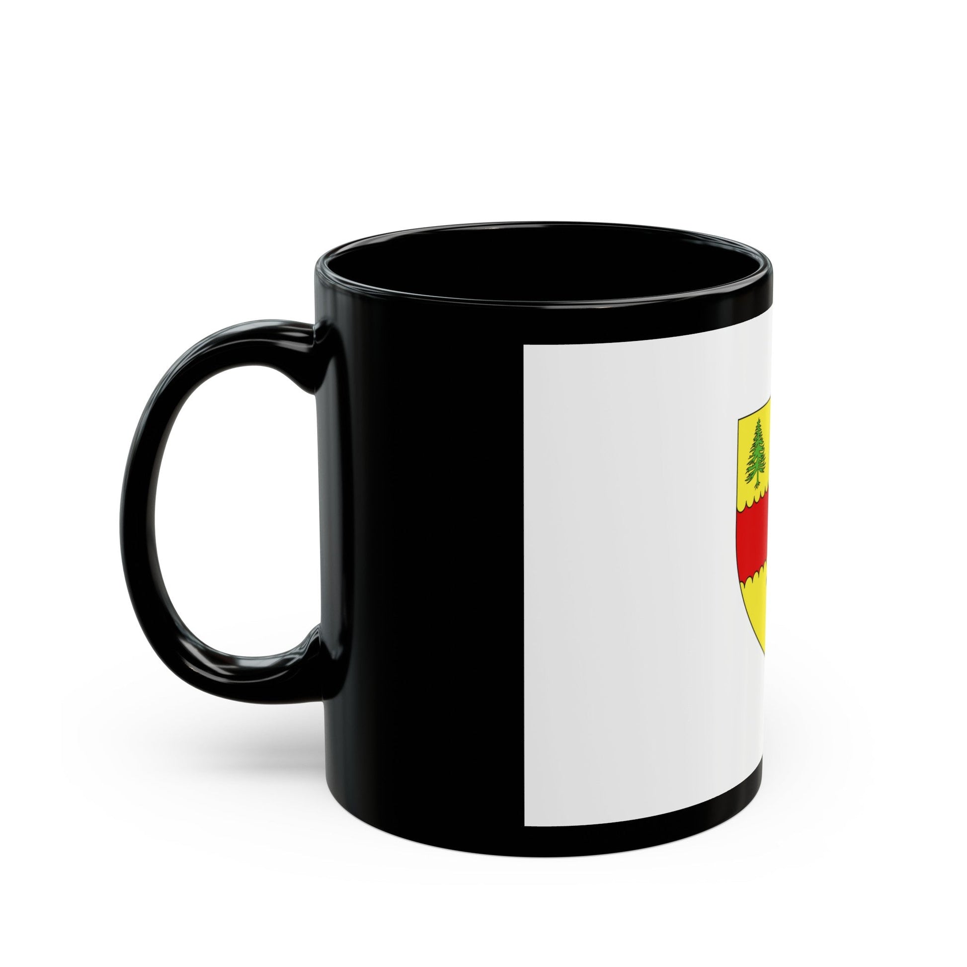 Flag of Chibougamau Canada - Black Coffee Mug-The Sticker Space