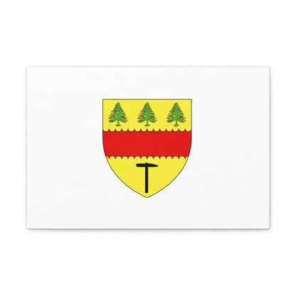 Flag of Chibougamau Canada - Canvas Wall Art 18″ x 12″ 1.25" - The Sticker Space