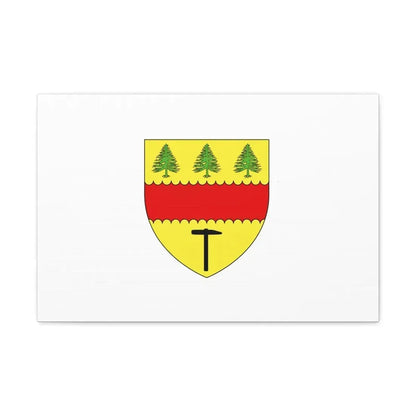 Flag of Chibougamau Canada - Canvas Wall Art 24″ x 16″ 1.25" - The Sticker Space