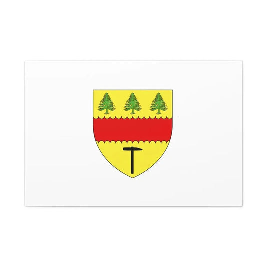 Flag of Chibougamau Canada - Canvas Wall Art 36" x 24" 1.25" - The Sticker Space