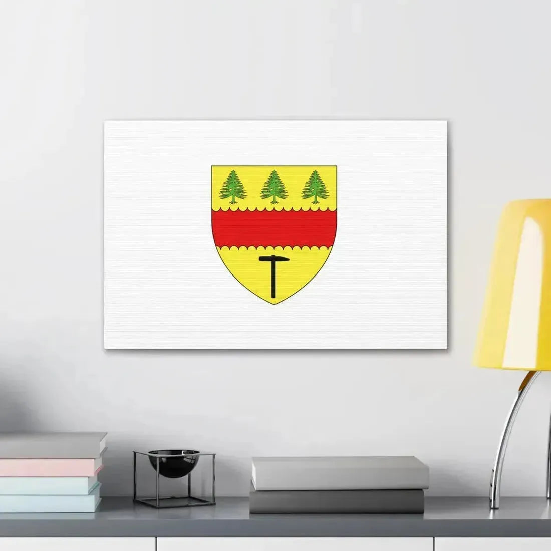 Flag of Chibougamau Canada - Canvas Wall Art - The Sticker Space