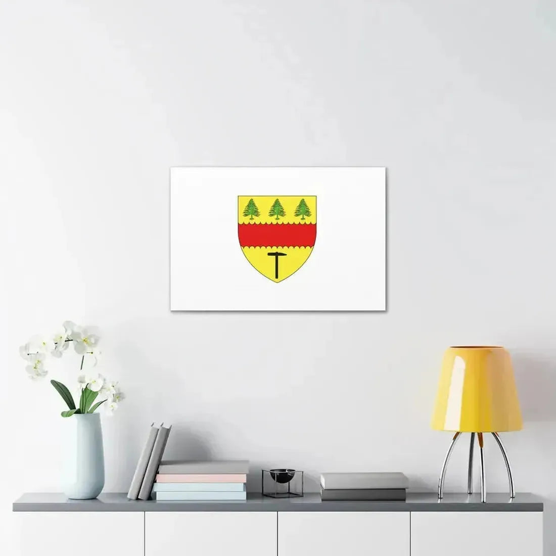 Flag of Chibougamau Canada - Canvas Wall Art - The Sticker Space