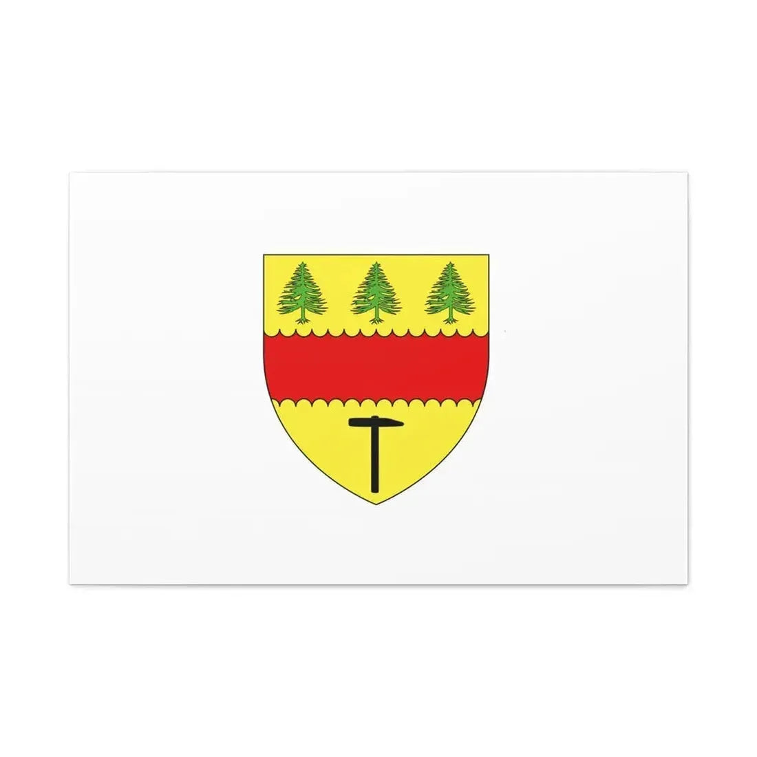 Flag of Chibougamau Canada - Canvas Wall Art - The Sticker Space