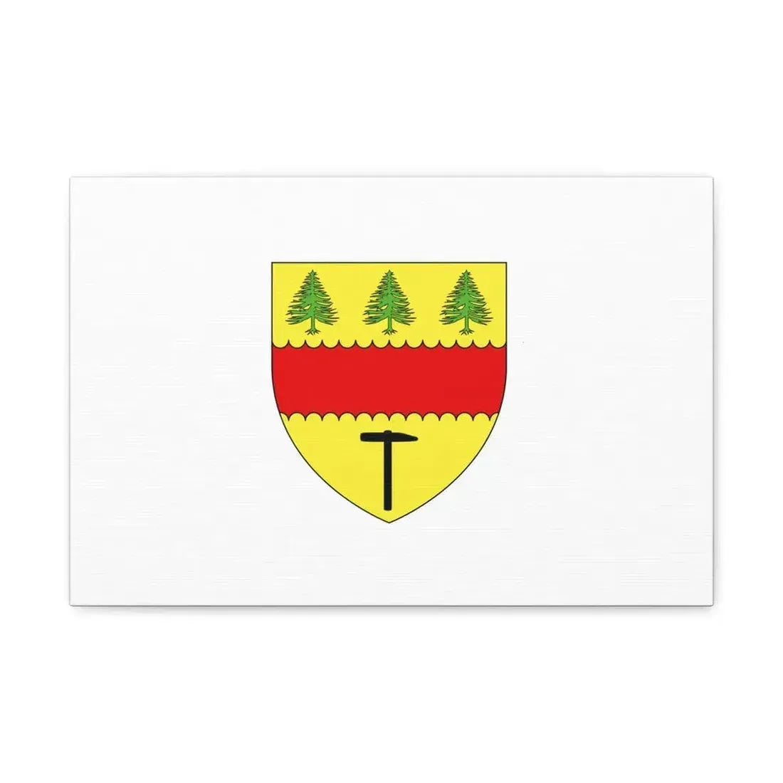 Flag of Chibougamau Canada - Canvas Wall Art - The Sticker Space